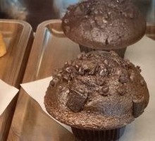 Rich Chocolate Muffin with Mushroom Top