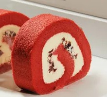 Red Velvet Cranberry Swiss Roll