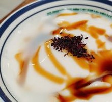 Rose Black Sugar Ice Tofu Pudding