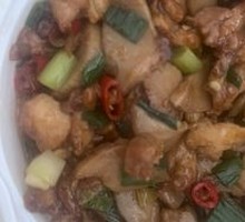 Fragrant Mushroom Pan-Fried Chicken