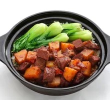 Potato and Beef Baozi Rice Bowl