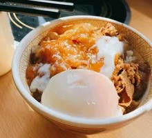 Hot Spring Egg Beef Bowl