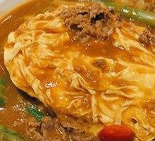 Curry Beef Omelette Rice