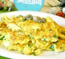 Oyster and Egg Pancake