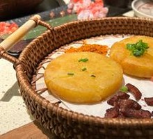 Crispy Pork Bits with Potato Pancake