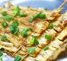 Grilled Enoki Mushrooms