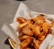 Squid and King Oyster Mushroom Platter