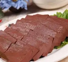 Chicken and Duck Blood Stir-fry