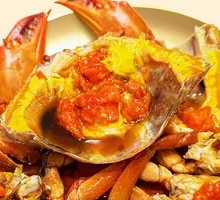 Steamed and Drunk Blue Crab