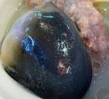 Century Egg and Pork Dumpling Soup