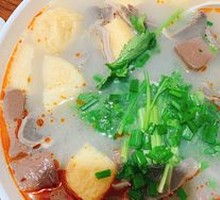 Spicy Duck Gizzard and Vermicelli Soup