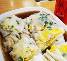 Double Egg Meat Rice Noodle Roll