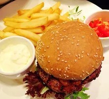 Spicy Chicken Leg Burger with Mexican Twist