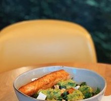 Pan-Seared Salmon with Avocado Salad