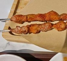 Skewered Lamb on Steel Rod