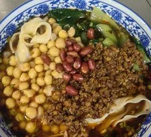 Signature Pea and Pork Noodles