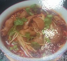 Sour Cabbage Pork Intestine Noodles