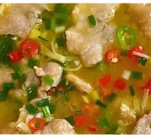 Sliced Pork Sour Spicy Soup