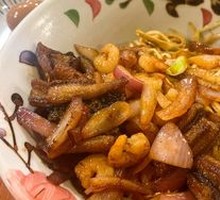 Shrimp and Tomato Sauce Noodles