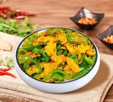 Egg with Green Pepper