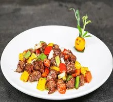 Black Pepper Pork Cubes