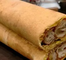 Oil-fried dough stick with pancake
