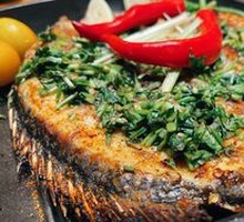 Bamboo Grass Grilled Tilapia