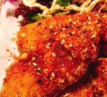 Grilled Chicken Wings with Menhaden Roe