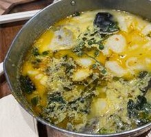 Spicy Sour Fish with Noodles in Golden Soup