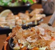 Fresh Squid Hiroshima-style Okonomiyaki
