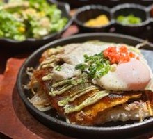 Beef Hiroshima-style Okonomiyaki