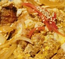 Pork Cutlet with Egg Rice