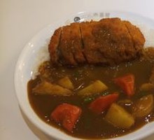 Vegetable Curry Pork Cutlet Rice