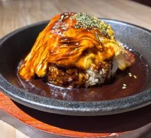 Japanese Burger Omurice