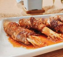Beef Rolls with Enoki Mushrooms