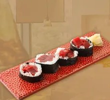 Tuna Belly and Pickled Radish Rolls