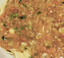 Gold Garlic Clam Meat Noodles