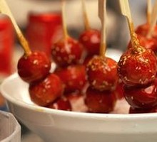 Candied hawthorn on a stick