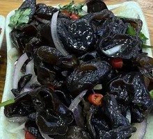 Cold-mixed black fungus