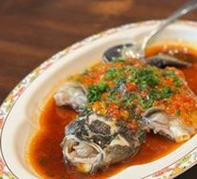 Braised Bamboo Fish with Double Peppers