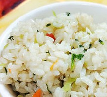 Salted Pork and Vegetable Rice