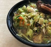 Pork Cutlet and Vegetable Noodles