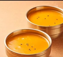 Pumpkin Rice Porridge with Pickled Vegetables