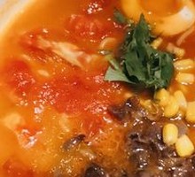 Tomato Beef Udon Noodles