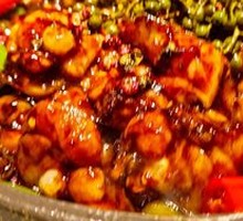 Stir-Fried Frog in Hot Pot with Sauce
