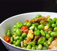 Stir-Fried Soybeans with Pork