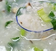 Bok Choy and Mushroom Rice Porridge
