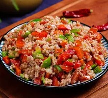 Sour Pickled Mustard Greens with Minced Pork Fried Rice