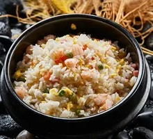 Salted Egg Yolk Shrimp Fried Rice