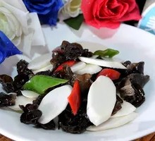 Stir-fried Yam with Wood Ear Mushrooms
